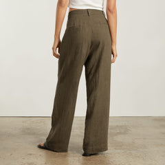 The Linen Way-High® Drape Pant | Beech
