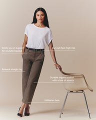 The Utility Straight-Leg Pant | Bone | 26.5" Inseam