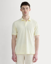 The Pique Polo | Light Yellow