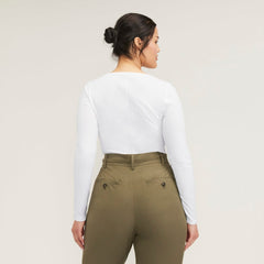 The Supima® Form Ballet Neck Tee | White