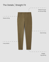 The Straight Fit Performance Chino | Uniform | Black | Straight