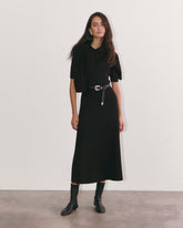 The Ribbed Sweater Dress | Black