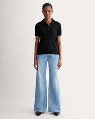 The Polo in Cotton Cashmere | Black