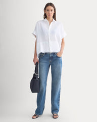 The Boxy Shirt in Linen | White