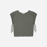 The Drawstring Tunic | Pewter Green