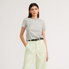 The Organic Cotton Crew Tee | Heathered Grey