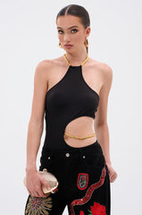 ALWAYS THINKING BODYSUIT WITH CUTOUT