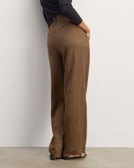 The Linen Way-High® Drape Pant | Cocoa