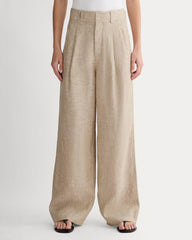 The Linen Way-High® Drape Pant | Cornstalk Chambray