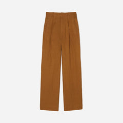 The Linen Way-High® Drape Pant | Tawny Brown
