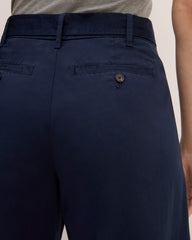 The Pleated Wide-Leg Chino | Navy