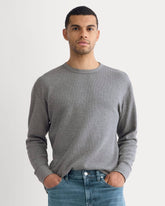 Thermal Crew in Cozy Waffle | Heathered Charcoal