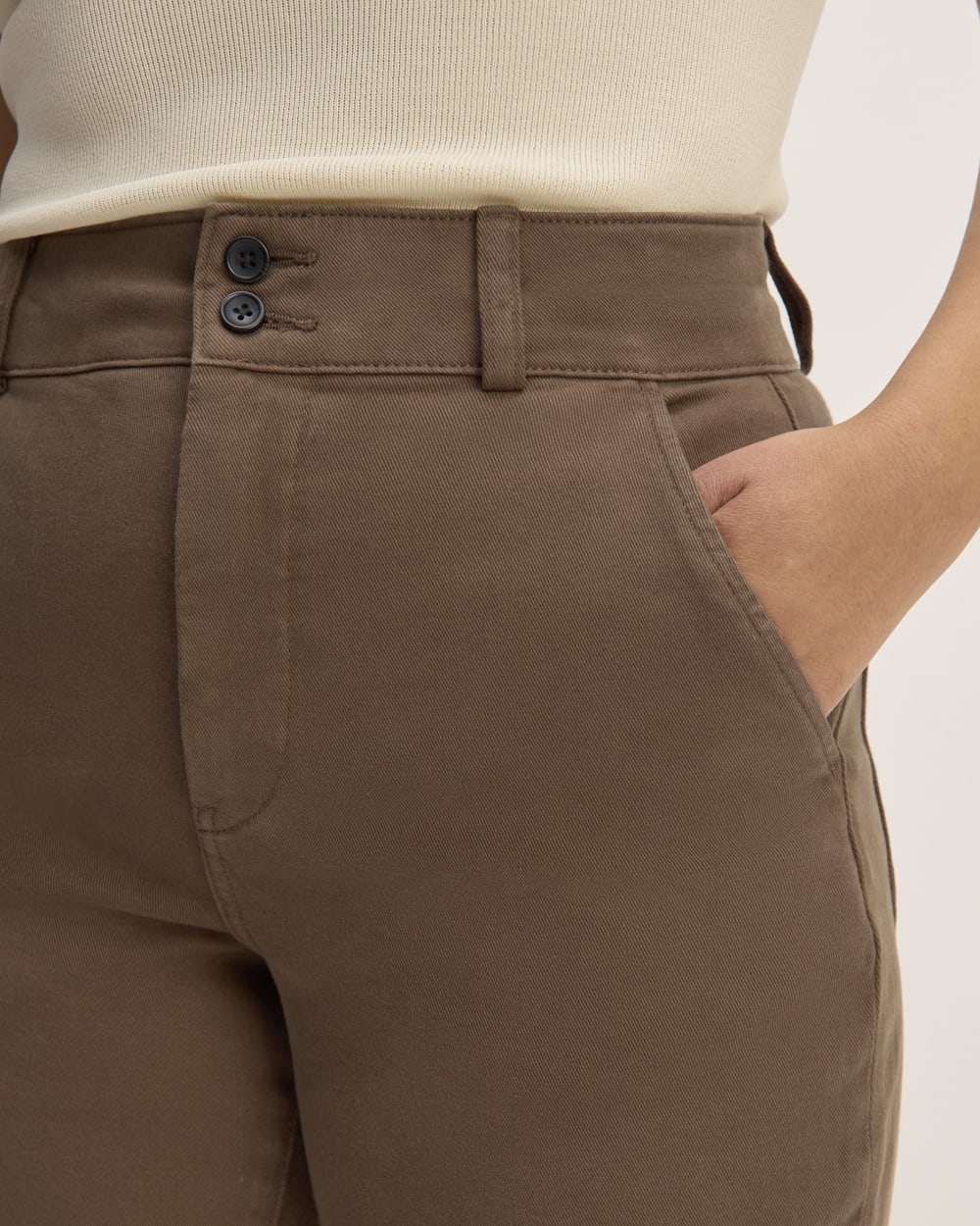 The Organic Straight-Leg Pant | Cocoa