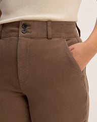 The Organic Straight-Leg Pant | Cocoa