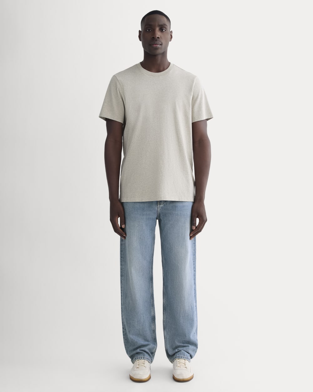The Premium-Weight Crew | Uniform | Heather Oatmeal