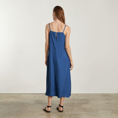 The Japanese GoWeave®  Slip Dress | Deep Blue