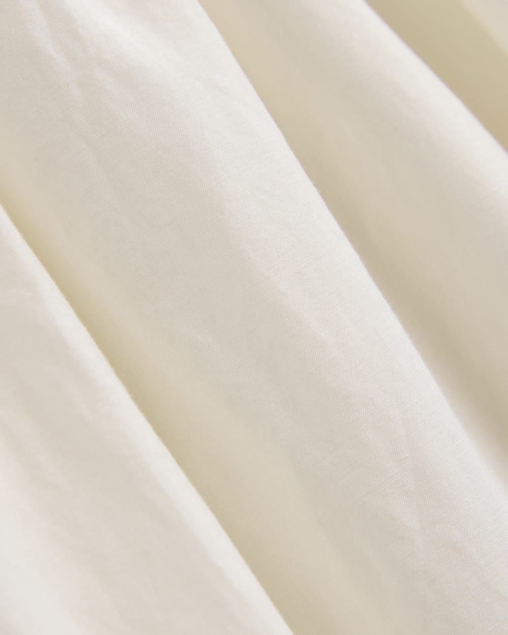 Midi Dress in Cotton Silk Voile | Bone