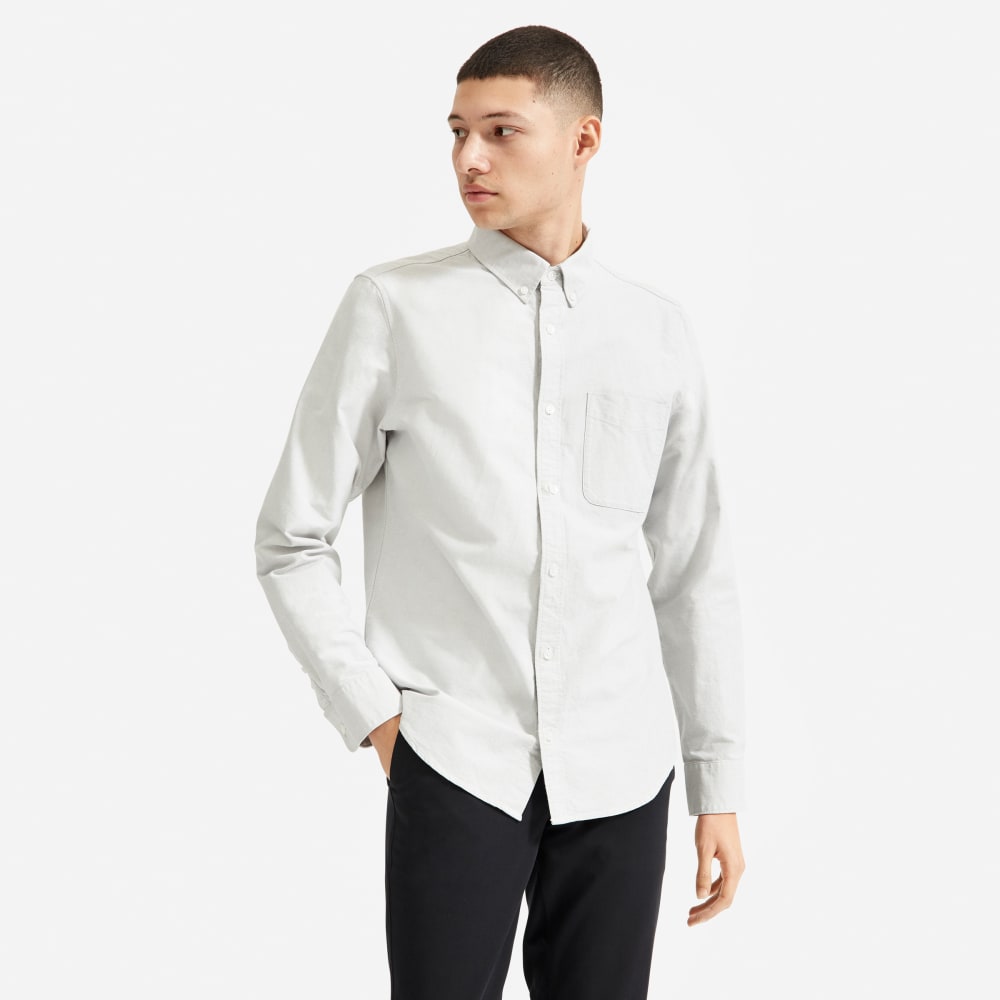 The Slim-Fit Japanese Oxford | Grey | Regular