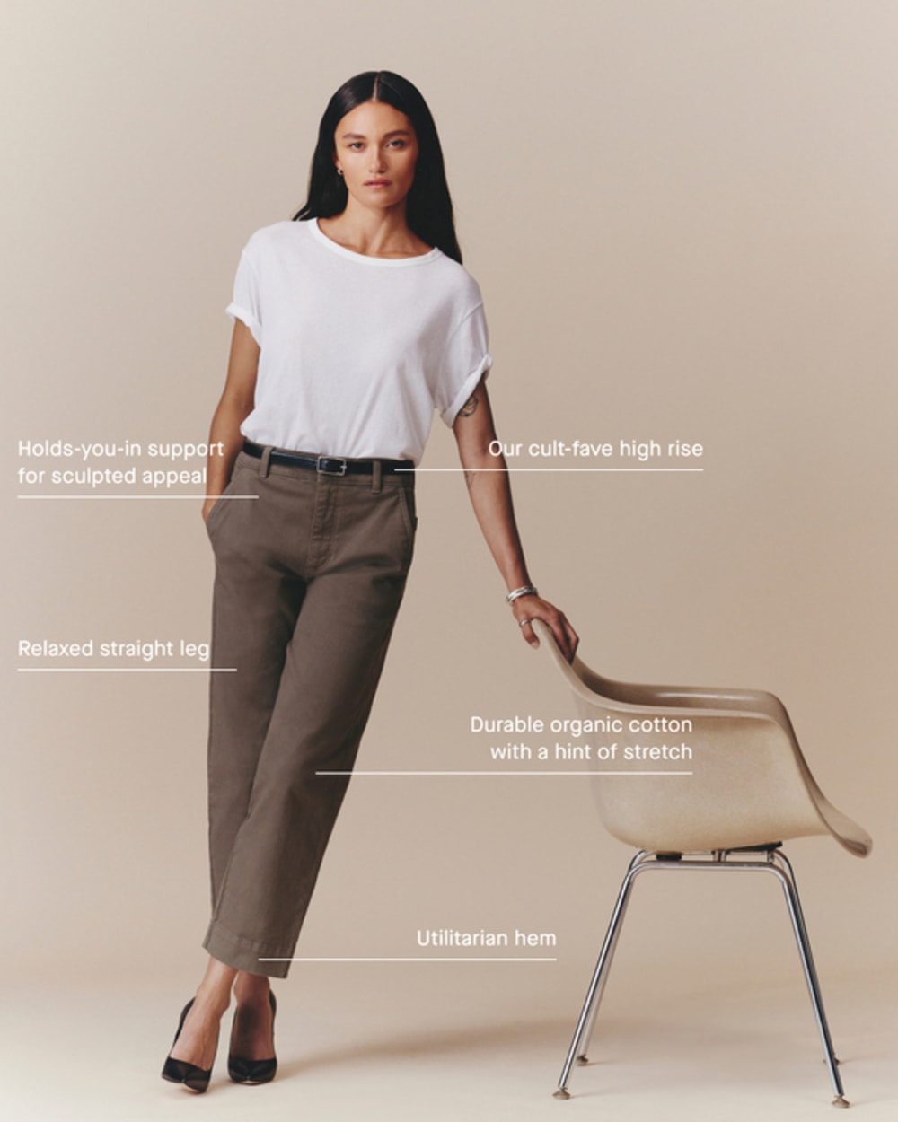 The Utility Straight-Leg Pant | Rosewood | 28.5" Inseam