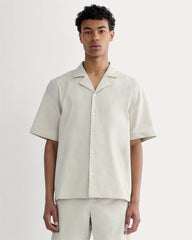 The Seersucker Resort Shirt | Trench Coat Khaki / Natural