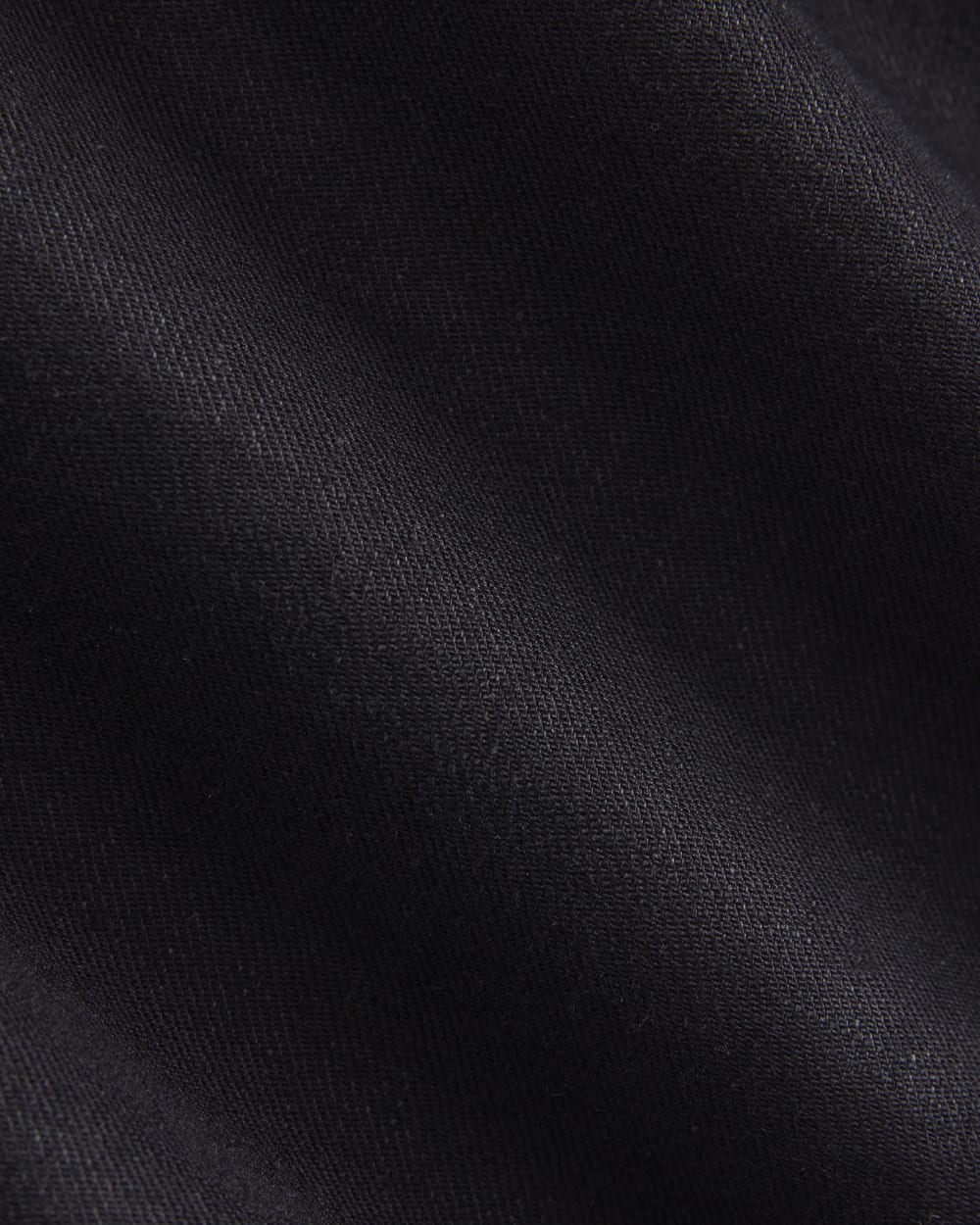 Wide-Leg Belted Pant in Stretch Linen | Black | Long