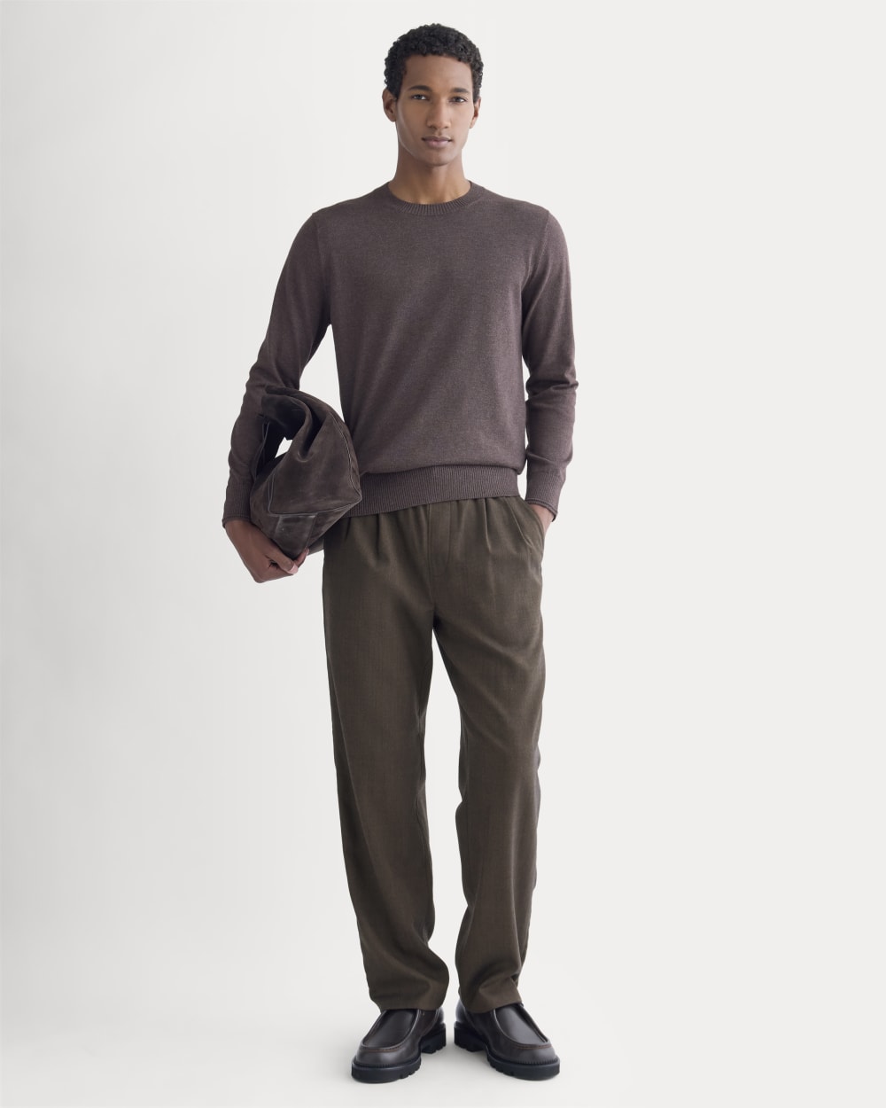 The No-Sweat Sweater | Uniform | Heathered Burgundy
