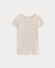 The Cozy Rib Tee | Bone