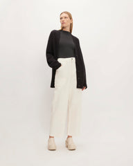 The Alpaca Oversized Cardigan | Heathered Black