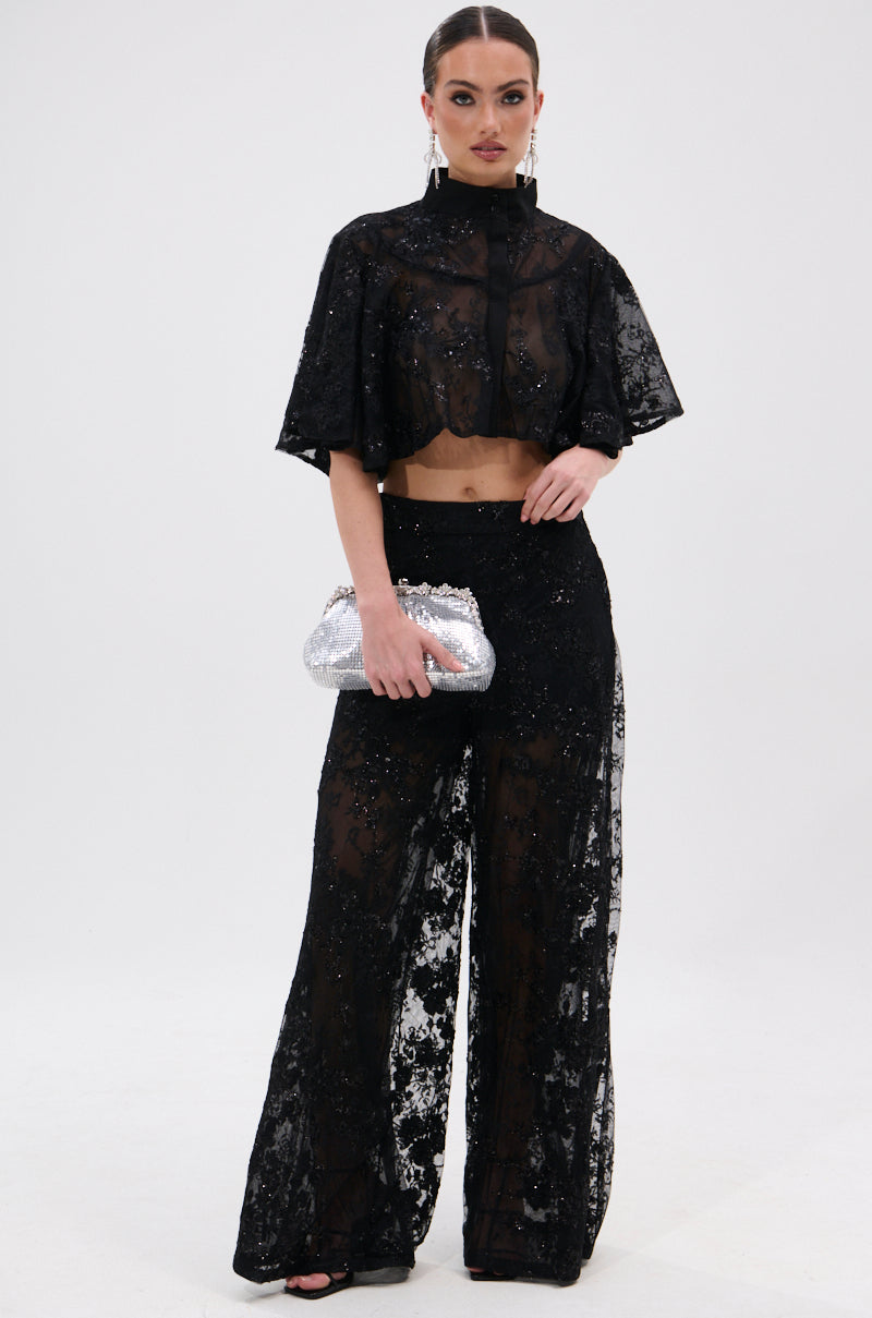 QUEEN B LACE TROUSER
