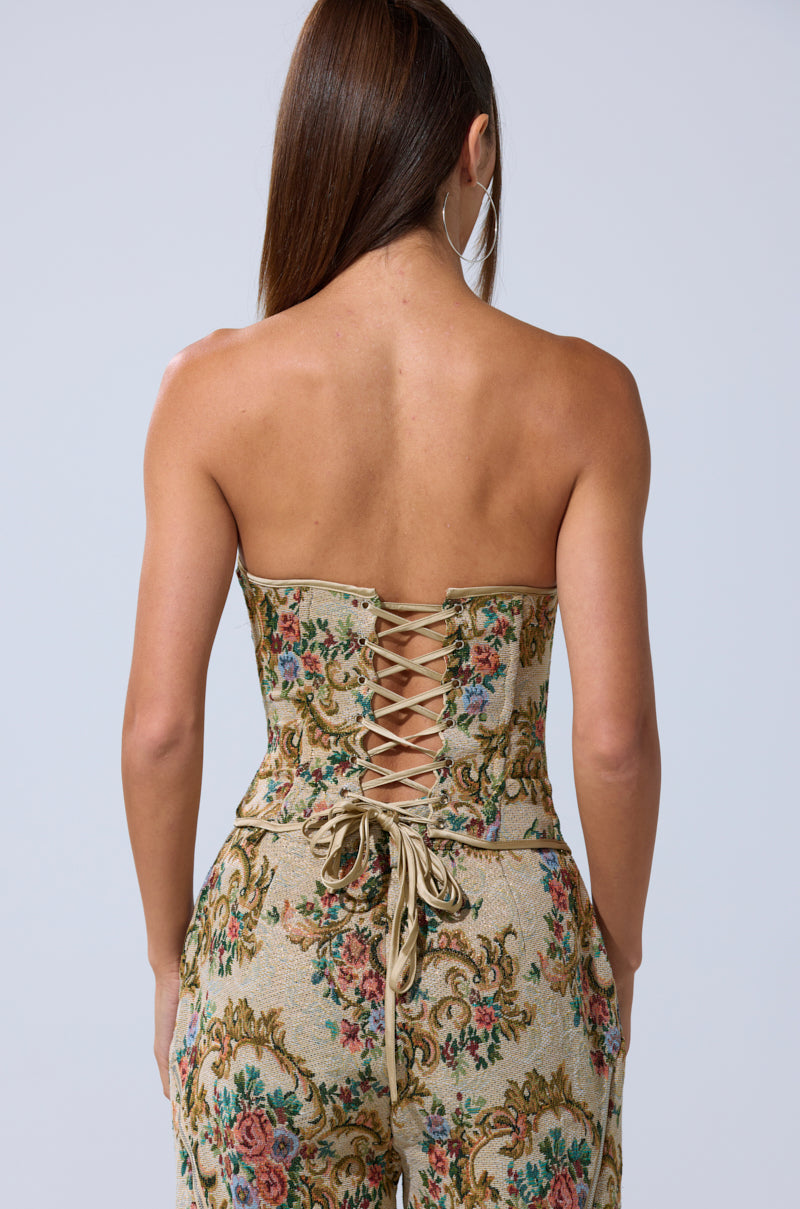 SHINE AWAY BROCADE CORSET