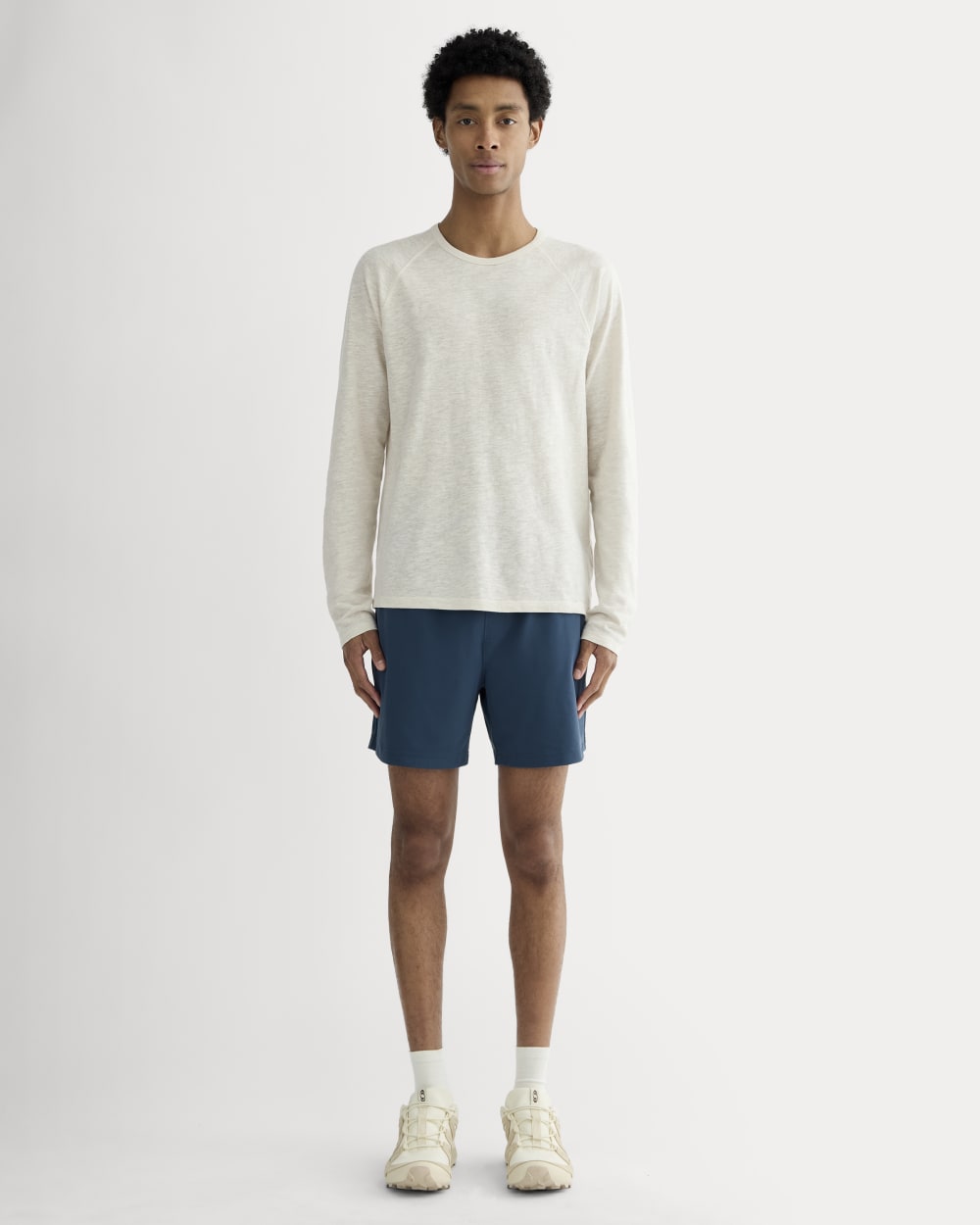 The Rec Long-Sleeve Crew | Heathered Oat