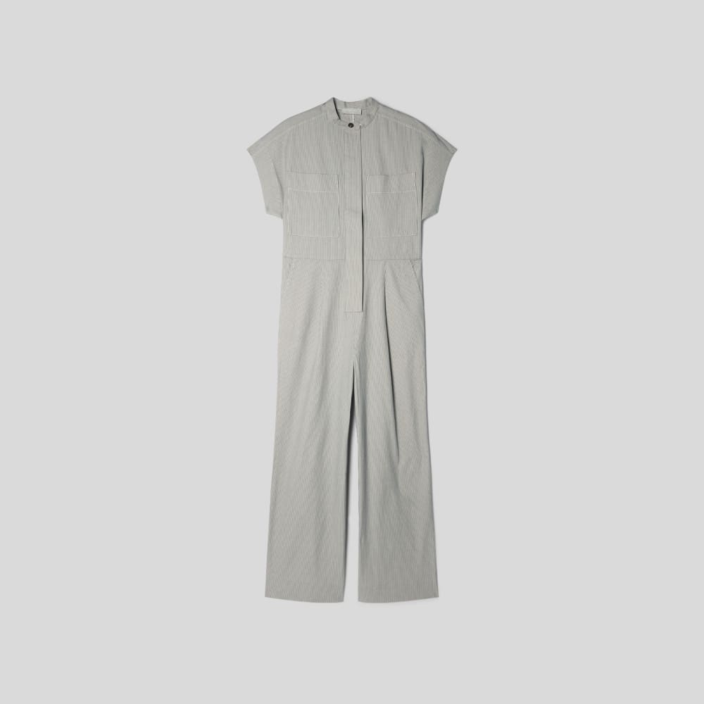 The Easy Workwear Jumpsuit | Canvas Tan / Navy