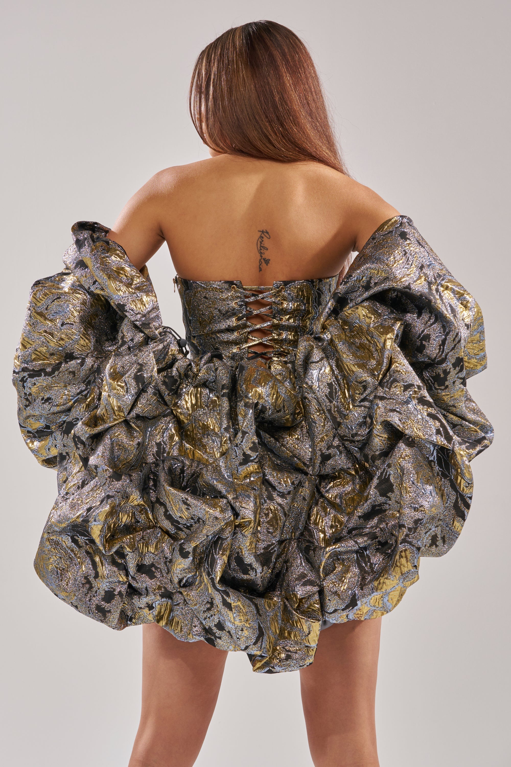 AMINA BROCADE SHRUG
