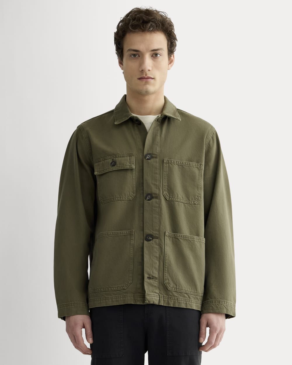 The Denim Utility Jacket | Garment-Dyed Kalamata