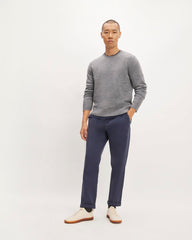 The Premium Merino Crew Neck Sweater | Heathered Mid-Grey