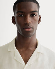 The Resort Shirt in Linen | Natural Chambray