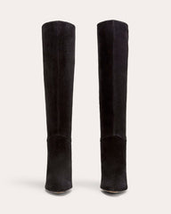 The Banana Boot | Black Suede