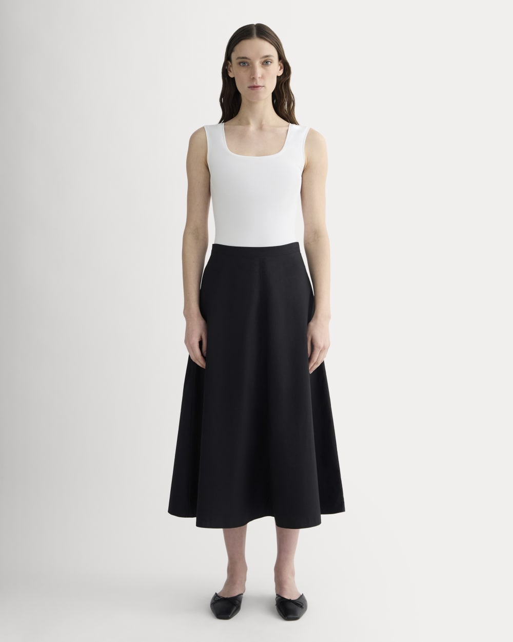 The Form Square-Neck Bodysuit | White