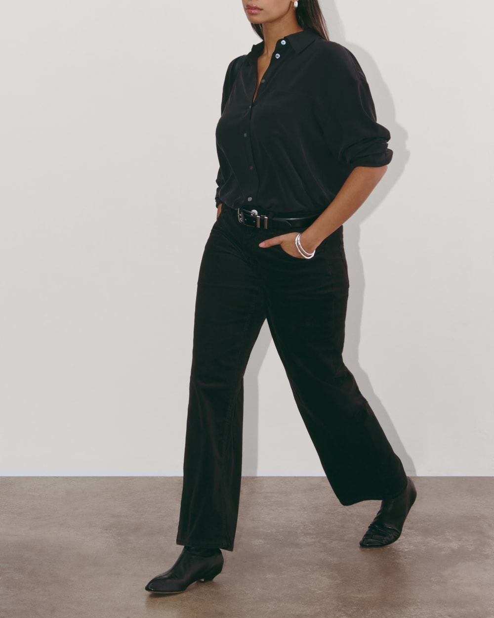 The Mid-Way Pant in Corduroy | Black