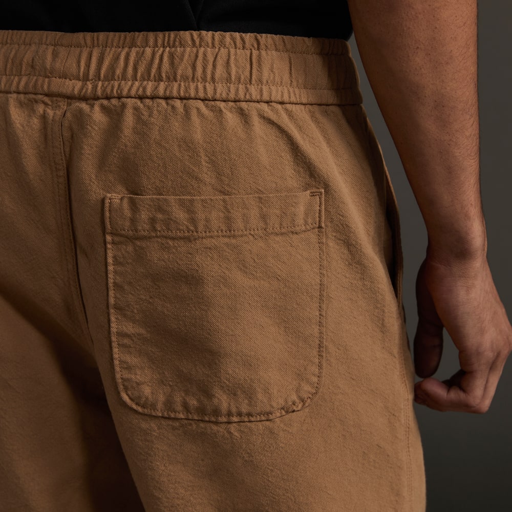 The Canvas Organic Cotton Drawstring Pant | Cappuccino