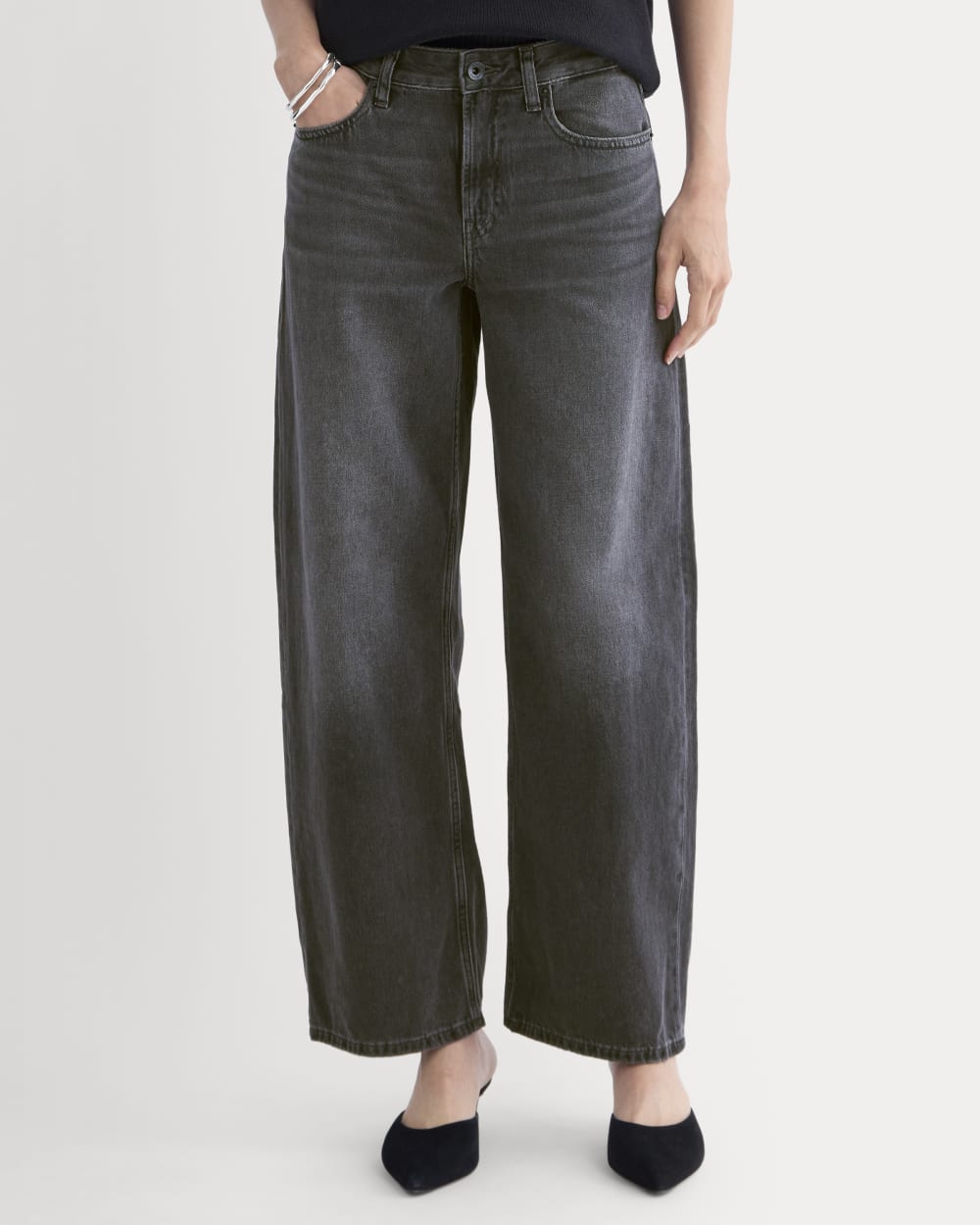 Loose Curve Jean | Carbon Midnight