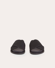 The ReKnit Form Crossover Sandal | Black