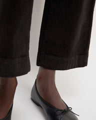 The Corduroy Wide-Leg Pant | Black