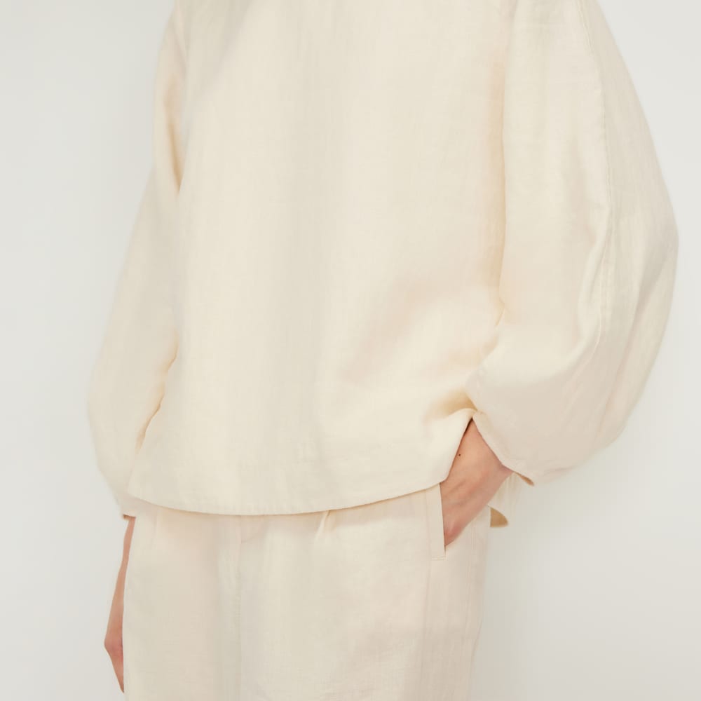 The Linen Long-Sleeve Top | Canvas