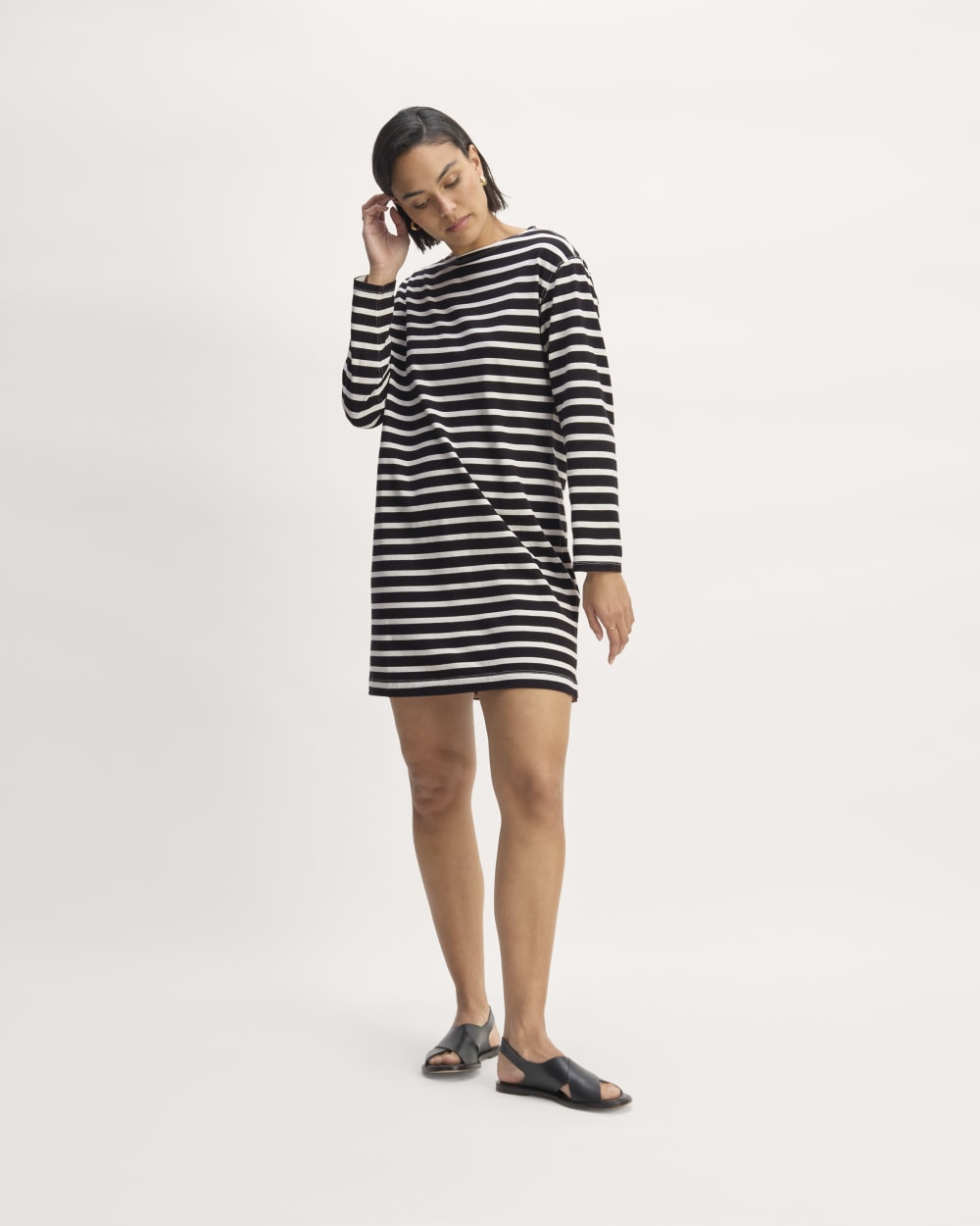 The Mariner Dress | Black / Bone