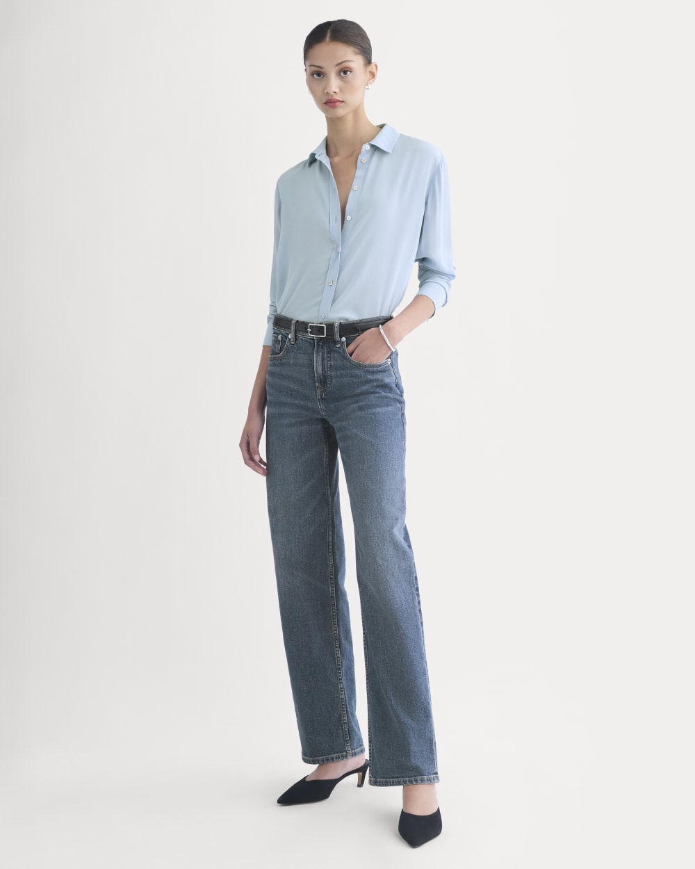 The Column Jean | Ocean | 33" Inseam