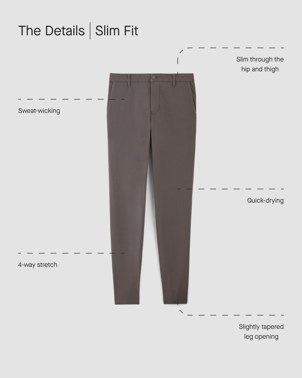 The Performance Chino | Uniform | Chocolate Brown | Slim
