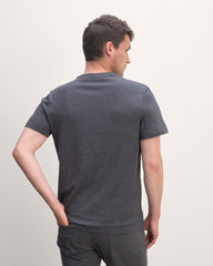 The Premium-Weight Crew | Uniform | Heather Deep Navy