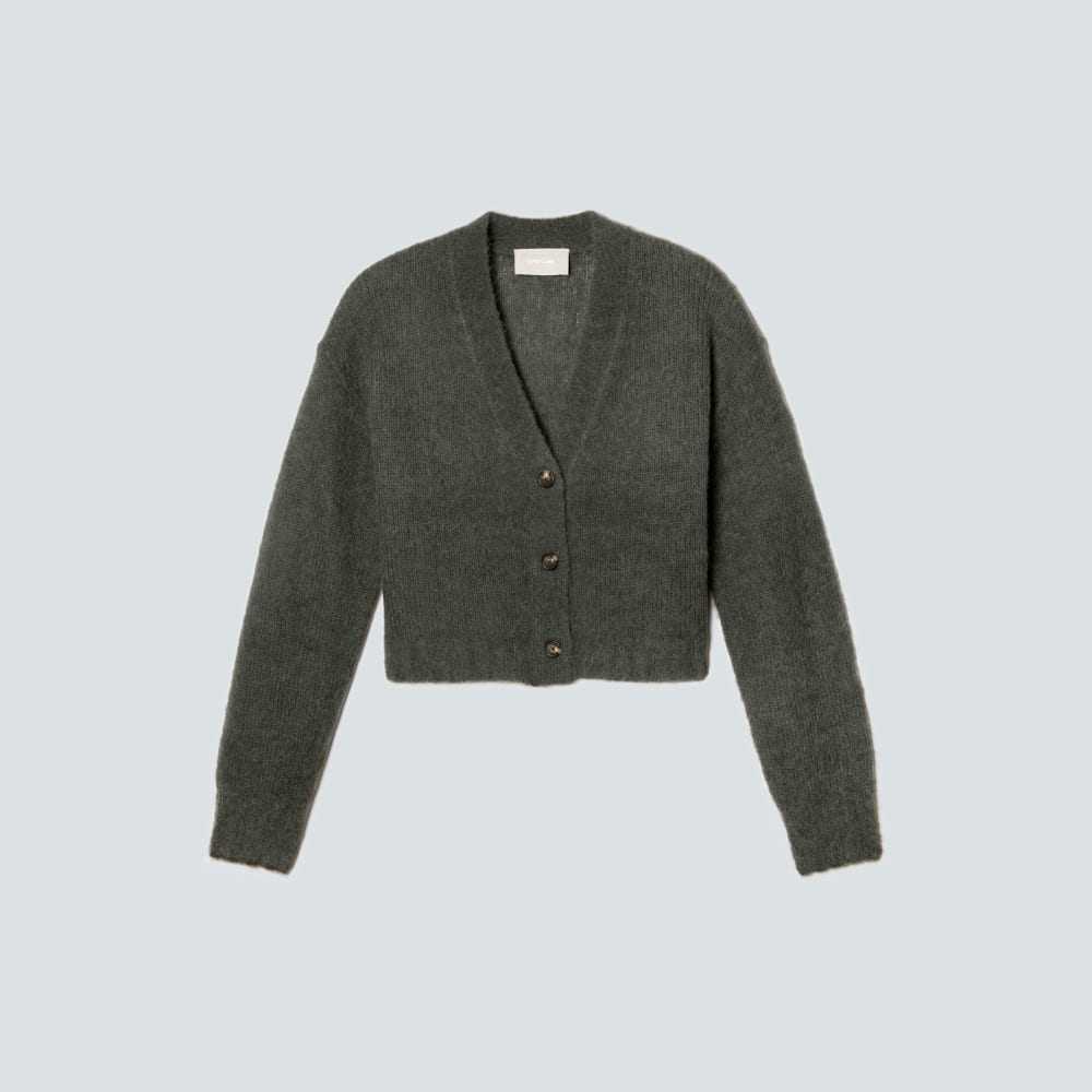 The Alpaca V-Neck Cropped Cardigan | Kambaba