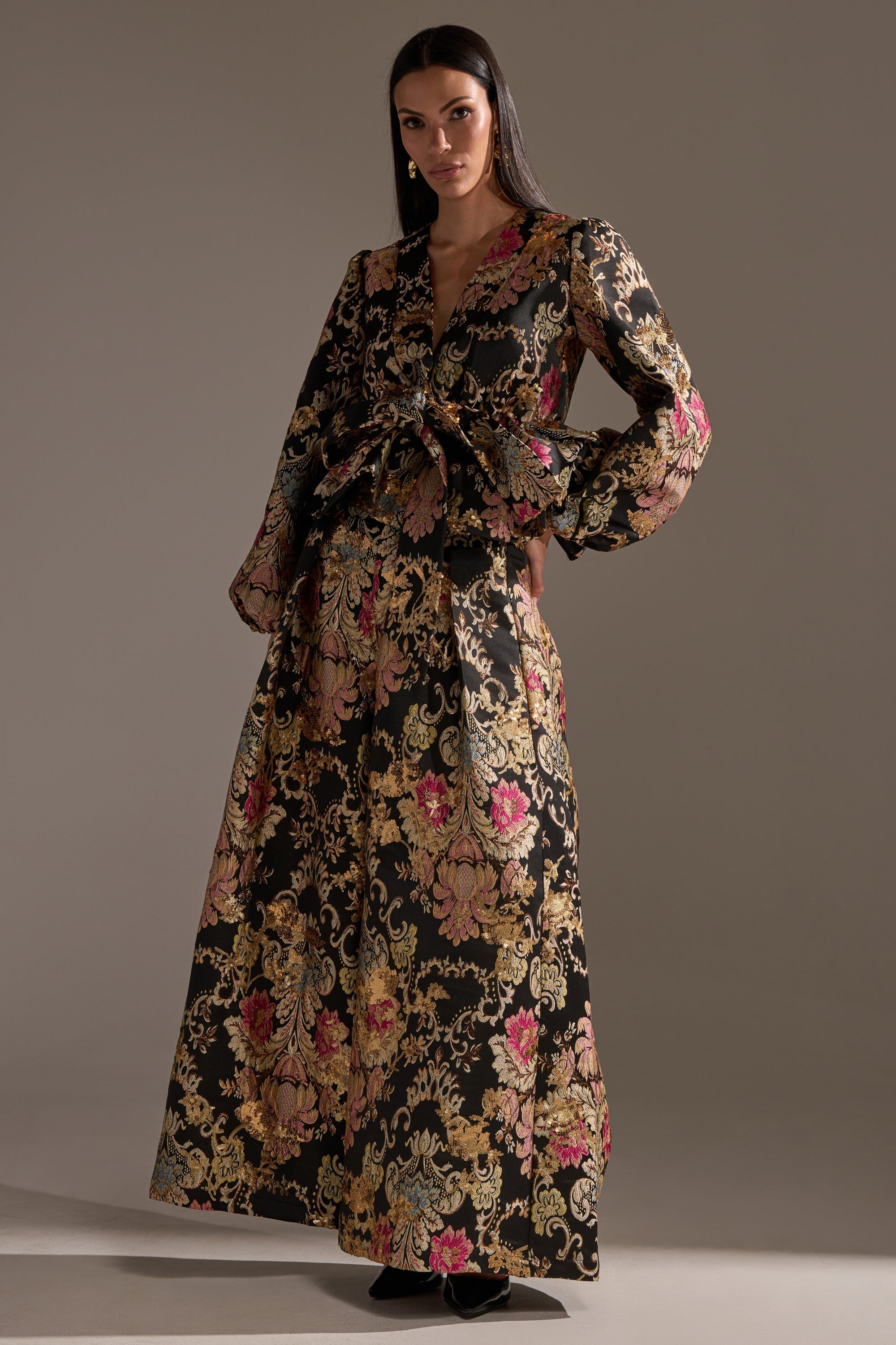 LUXE ENERGY BROCADE BLOUSE